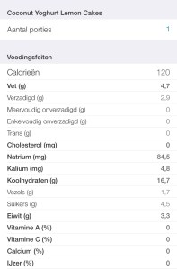 Voedingsfeiten Coconut Yoghurt Cake